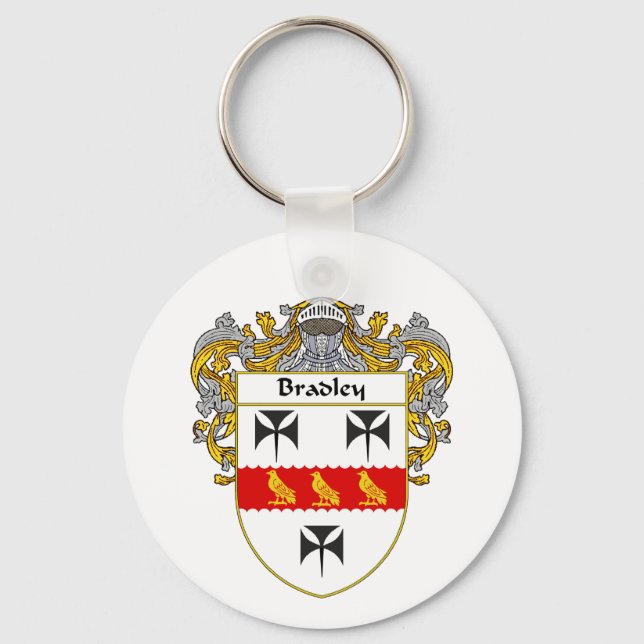 Bradley Coat of Arms (Mantled) Keychain (Front)