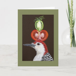 Bradley the woodpecker card