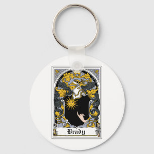 Brady Family Crest Keychain