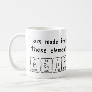 Brady periodic table name mug