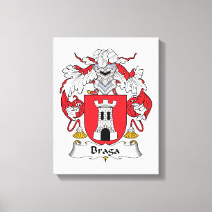 Braga Family Crest Canvas Print
