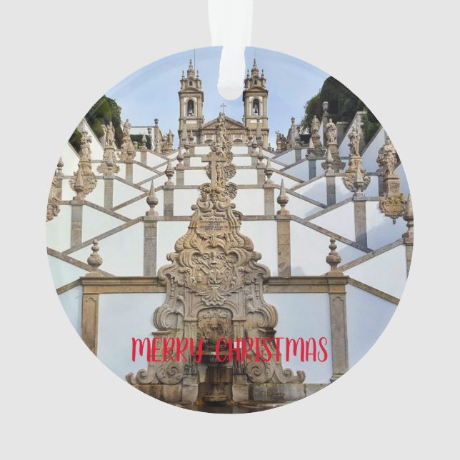 Braga, Portugal Ornement de Noël Panoramique (dos)