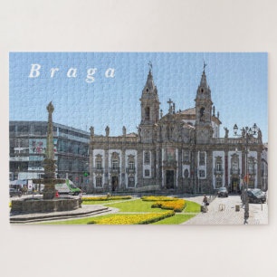 Braga. View of the city center. Jigsaw Puzzle