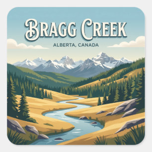 Bragg Creek Canada Square Sticker