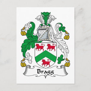 Bragg Family Crest Postcard