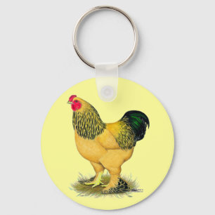 Brahma:  Buff Rooster Keychain