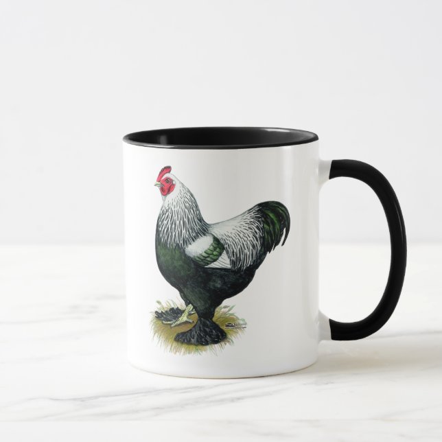 Brahma:  Dark Rooster Mug (Right)