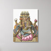 Brahma, Hindu god of creation, from 'Voyage aux In