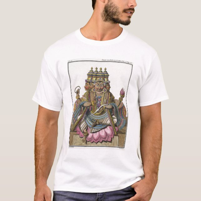 Brahma, Hindu god of creation, from 'Voyage aux In T-Shirt (Front)