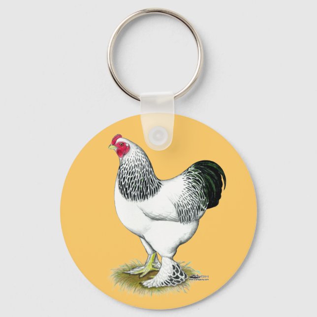 Brahma:  Light Rooster Keychain (Front)