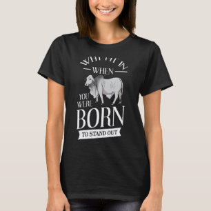 Brahman Bull Cattle Mini Zebu Cow T-Shirt