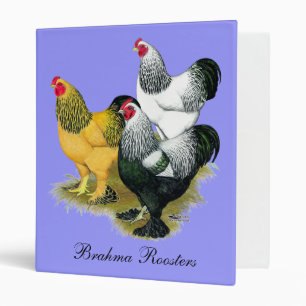 Brahmas Three Roosters Binder
