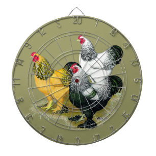 Brahmas Three Roosters Dartboard