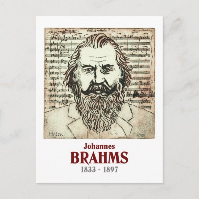 Brahms Postcard (Front)