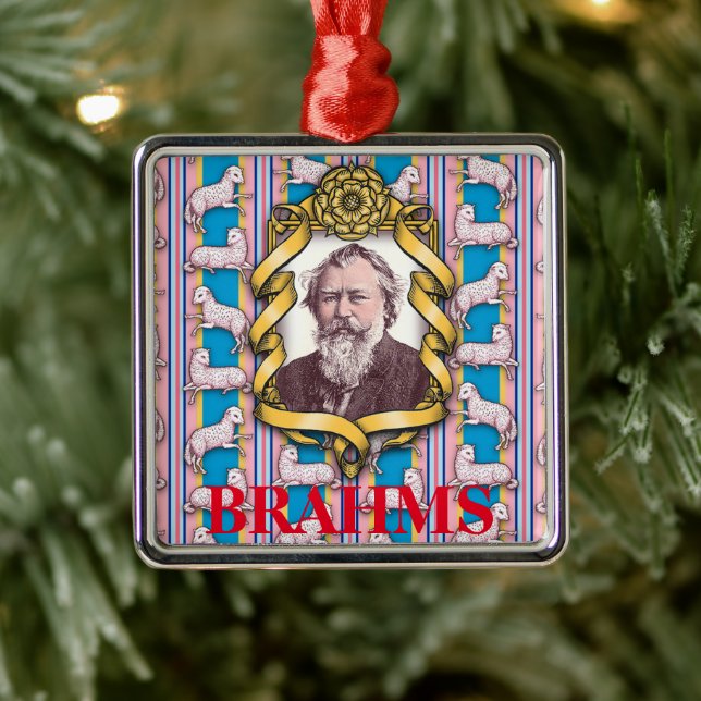 Brahms's Lullaby Metal Ornament (Tree)