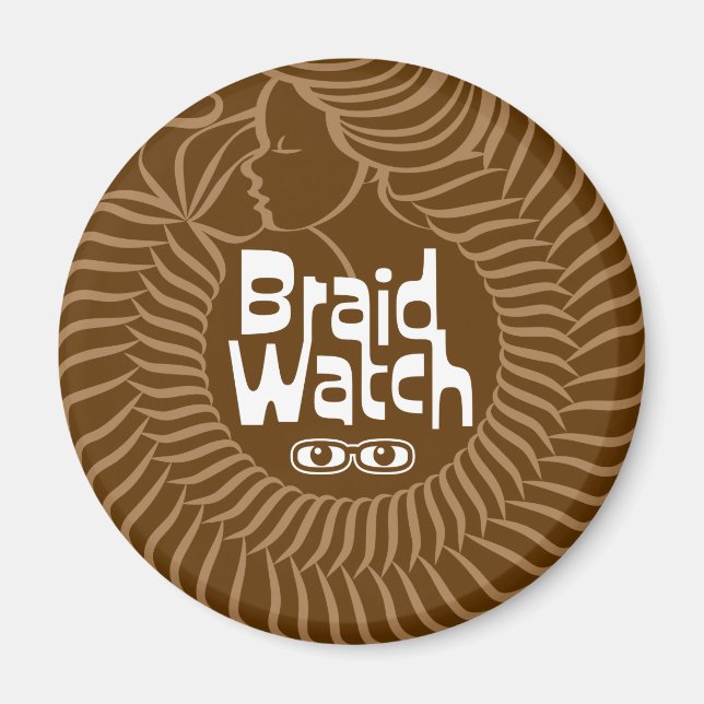 Braid Watch Fridge Magnet (Front)