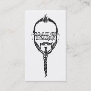 braided beards business card