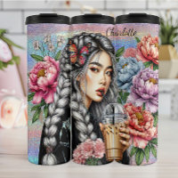 Braided Butterfly Floral Coffee Serenity