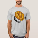 Braided Challah Bread Jewish Holiday Hanukkah Loaf T-Shirt<br><div class="desc">Tee shirt features a loaf of challah bread. Created from an original marker illustration.

Don't see what you're looking for? Need help with customization? Contact Rebecca to have something designed just for you.</div>