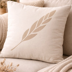 Braided Cream Calm Throw Pillow