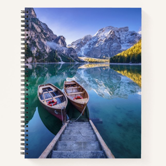 Braies Lake | Dolomite Alps, Italy Notebook (Front)