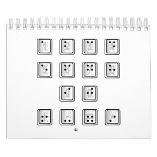 Braille Computer Key Numbers Calendar