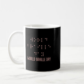 Braille Shirt, World Braille Day, Braille Awarenes Coffee Mug