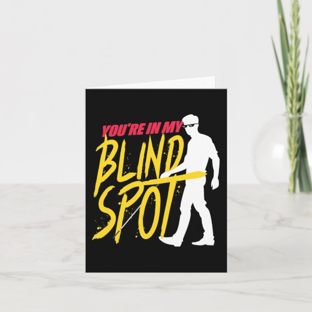 Braille Visually Impaired Blind Spot Blind People  Card (Front)