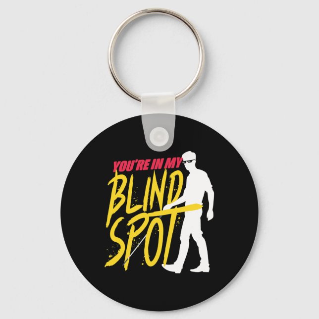 Braille Visually Impaired Blind Spot Blind People  Keychain (Front)