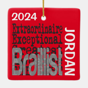 Braillist Extraordinaire CUSTOM Ceramic Ornament
