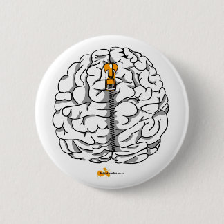 Brain 2 Inch Round Button