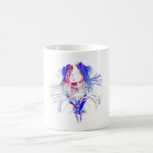 Brain and Tracktography Coffee Mug