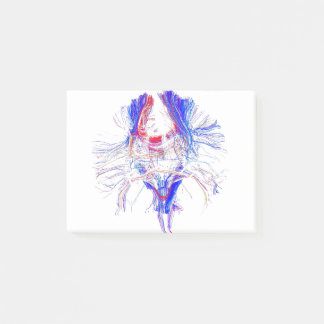 Brain and Tracktography Post-it Notes