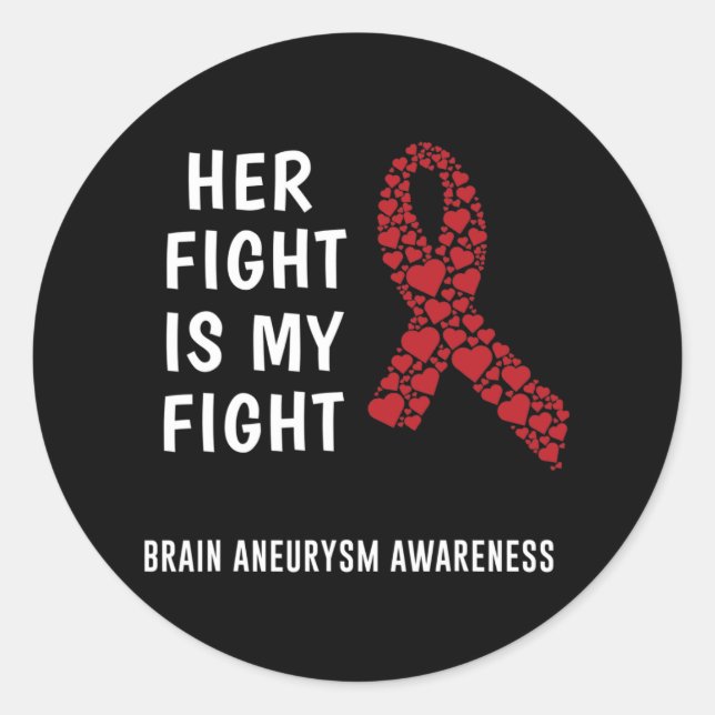 brain aneurysm Awareness 11 Classic Round Sticker (Front)