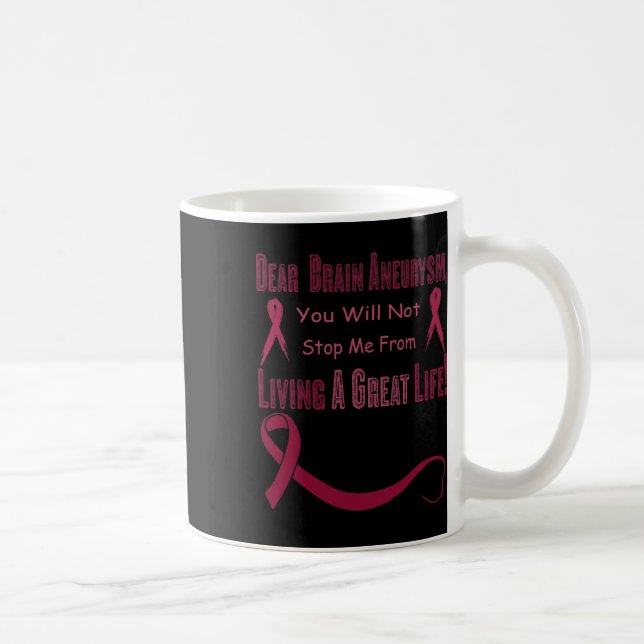 Brain Aneurysm Awareness 7  Coffee Mug (Right)