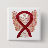 Brain Aneurysm Awareness Angel Ribbon Art Pin