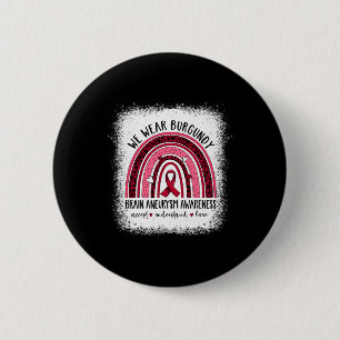 Brain Aneurysm Awareness Apparel Awesome Tee  2 Inch Round Button