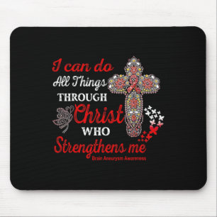 Brain Aneurysm Awareness Brain Aneurysm Warrior Ch Mouse Pad