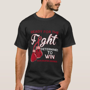 Brain Aneurysm Awareness Burgundy Butterfly T-Shirt