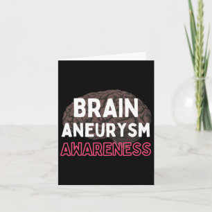 Brain Aneurysm Awareness Burgundy Ribbon Aneurysm Card