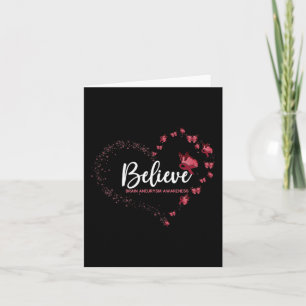 Brain Aneurysm Awareness Butterfly Believe  Card