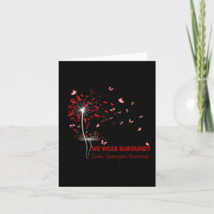 Brain Aneurysm Awareness Faith Hope Love Dandelion Card