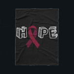 Brain Aneurysm Awareness Hope  Fleece Blanket<br><div class="desc">Brain Aneurysm Awareness Hope</div>