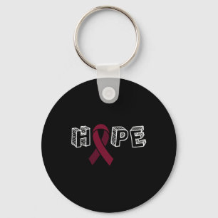 Brain Aneurysm Awareness Hope Keychain