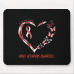 Brain Aneurysm Awareness I'm Survivor Heart Ribbon Mouse Pad<br><div class="desc">Brain Aneurysm Awareness I'm Survivor Heart Ribbon 1</div>