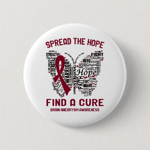 Brain Aneurysm Awareness Month Ribbon Gifts 2 Inch Round Button