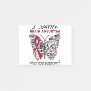 Brain Aneurysm Awareness Month Ribbon Gifts Post-it Notes