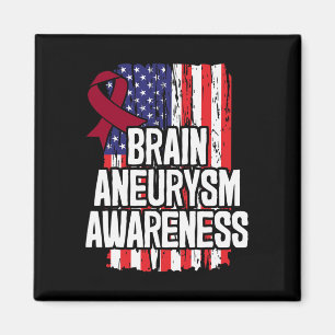 Brain Aneurysm Awareness Ribbon  Magnet