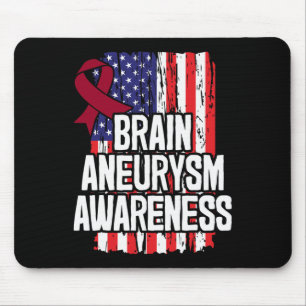 Brain Aneurysm Awareness Ribbon  Mouse Pad