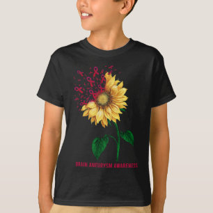 Brain Aneurysm Awareness Sunflower T-Shirt